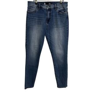 KUT from the Kloth Jeans Womens 12 Blue Donna High Rise Ankle Skinny 5-Pocket
